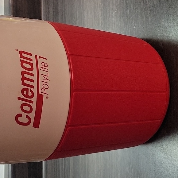 Vintage Coleman Polylite 1 One Gallon Water Cooler Jug #5596 Red  White 1995 - Picture 4 of 7